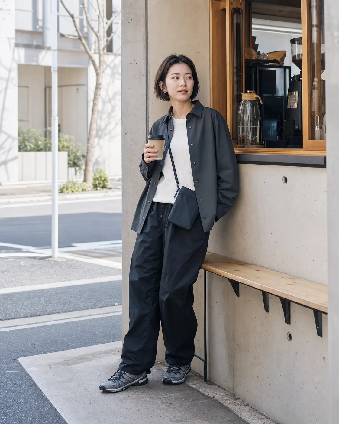 轻机能古着搭配虚拟示例